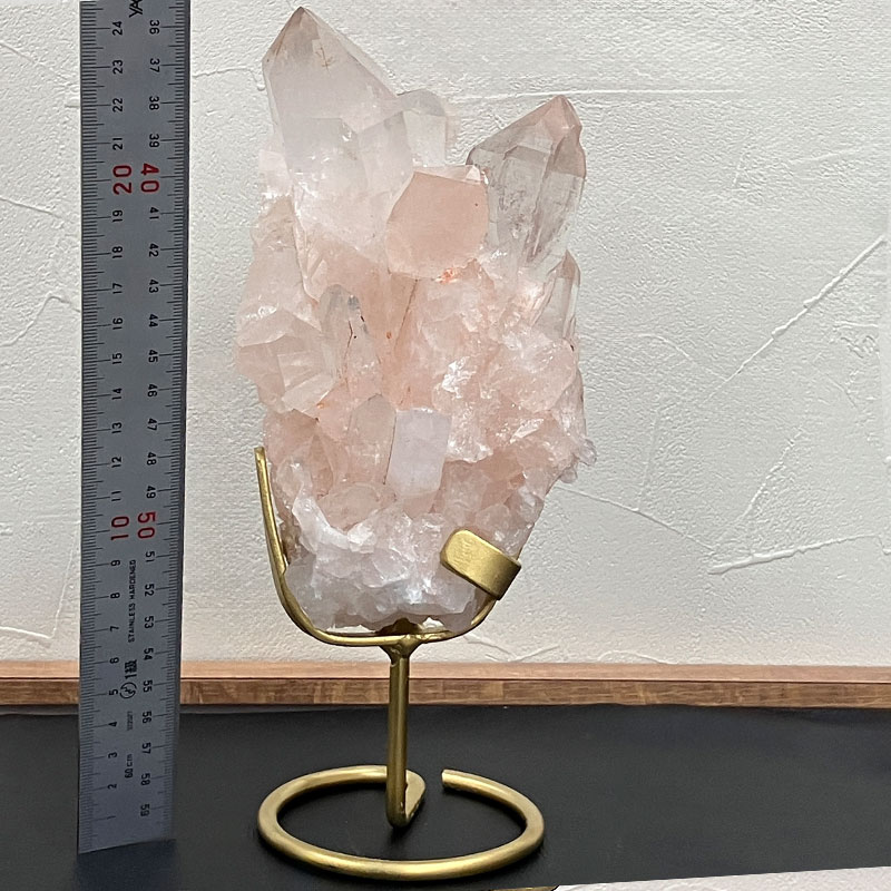 ヒマラヤ水晶クラスター鉄台付 約1.27kg No,4136｜原石 | 天然石